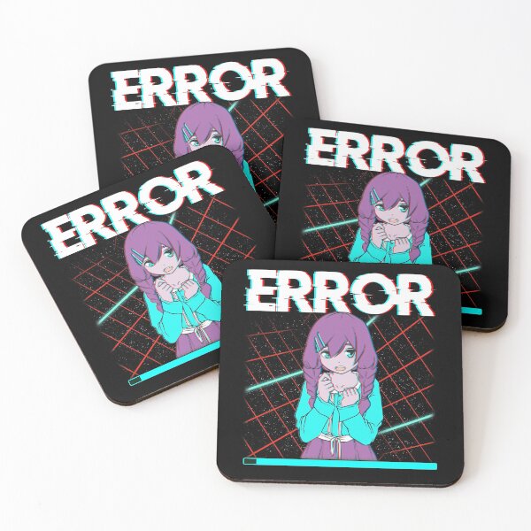 Item preview, Japanese Anime Girl Glitch Error Synthwave Otaku designed and sold by SqualeForce.
