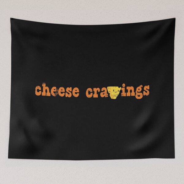 Item preview, feel good, comfort food, what's not to love? kawaii cheese cravings distressed punk rock text design designed and sold by Bees-Honey-Gift.