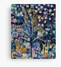 When Snow Fell On Bonnard's Almond Tree.. Canvas Print