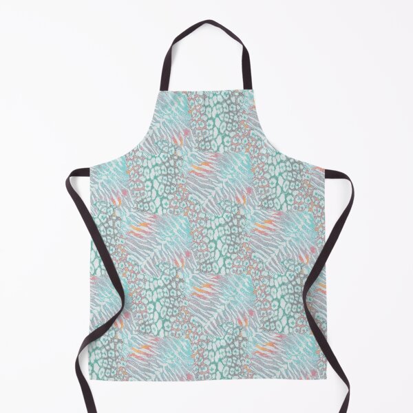 Item preview, Leopard, tiger print. Turquoise and coral. designed and sold by marinaklykva.