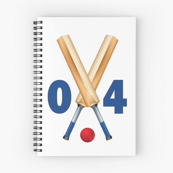 Item preview, Cricket number 04 - four with bats and ball designed and sold by AllShirts21.