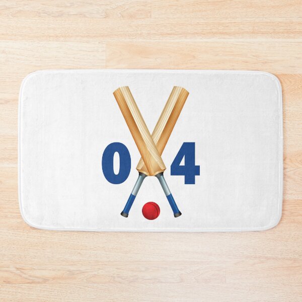 Item preview, Cricket number 04 - four with bats and ball designed and sold by AllShirts21.