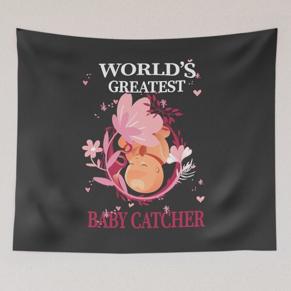 Item preview, Funny Doula Midwife Birth Labor Support Home Birth Coaches Baby Catcher  designed and sold by TopTeeShop.