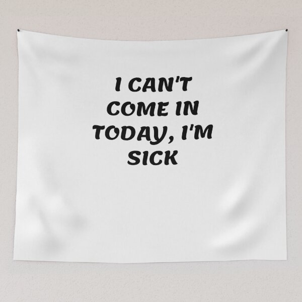 Item preview, White lie party - I can't come in today, I'm sick designed and sold by amrmab.