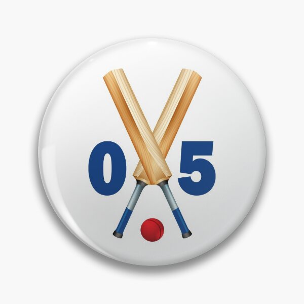 Item preview, Cricket number 05 - five with bats and ball designed and sold by AllShirts21.
