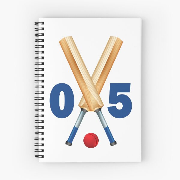 Item preview, Cricket number 05 - five with bats and ball designed and sold by AllShirts21.