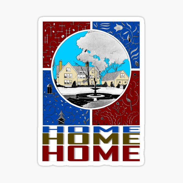 HOME IN COLOR Sticker