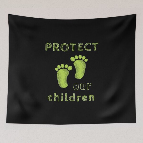 Item preview, Protect Children Save the Kids Protest Child Rights End Human Trafficking Child Abuse Justice Child Trafficking BLM Love Equal Rights Black Women Slavery Donald Trump Birthday Gift designed and sold by EpsilonEridani.