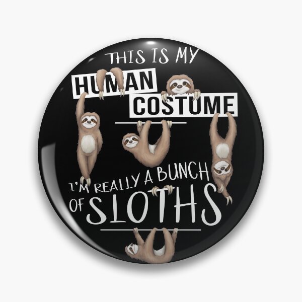 Item preview, I'm Really A Bunch Sloths Lazy Halloween Costume designed and sold by Skizzenmonster.