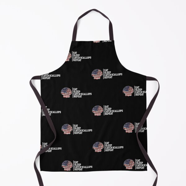 Item preview, Eat Sleep Repeat American Flag Scallop Hunting Scalloping print designed and sold by jakehughes2015.