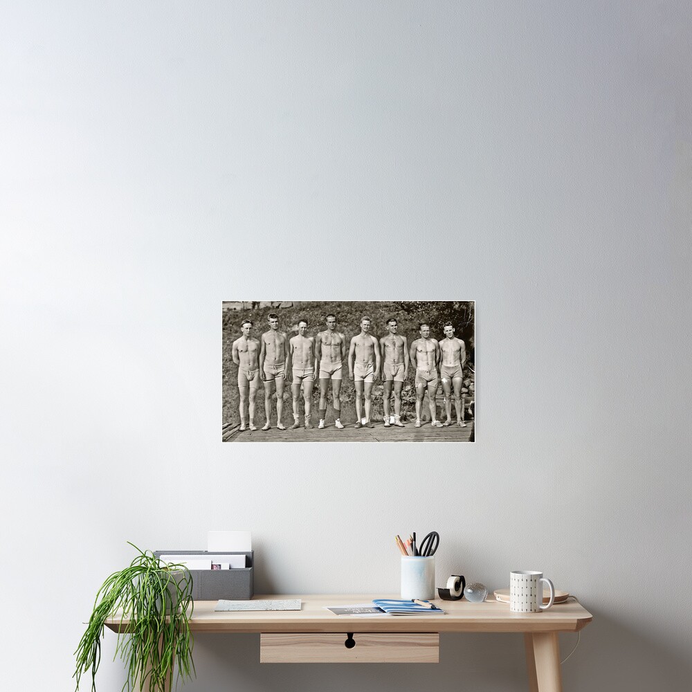 "Vintage Shirtless Men" Poster By Codyvandyke | Redbubble