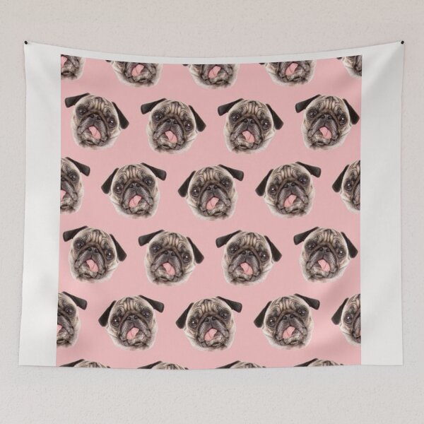 Item preview, Pug Dog Art Pugs puppy funny cute dogs Pink Tongue designed and sold by Coolstuff4you71.