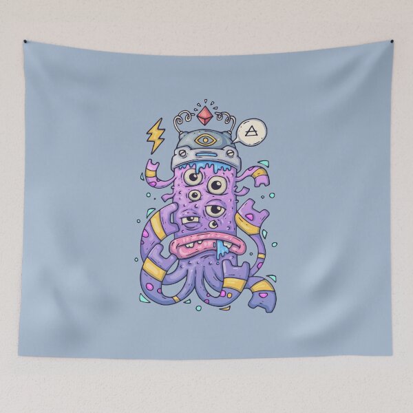 Item preview, Goofy purple monster designed and sold by andrewakyampong.