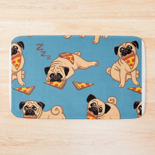 Item preview, Pug Dog Art Pugs puppy funny cute dogs pizza designed and sold by Coolstuff4you71.