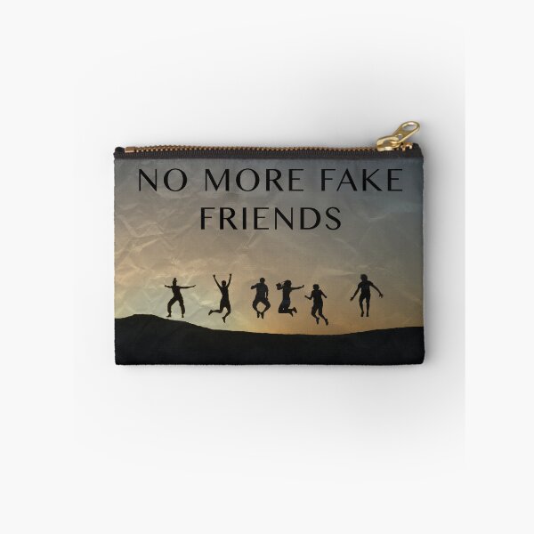 Item preview, No More Fake Friends Sunset Happy Herkie Jump Friendship Goodbye Graduation Resignation Gift Photograph Design designed and sold by CreatedbyJR.