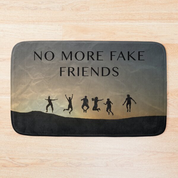 Item preview, No More Fake Friends Sunset Happy Herkie Jump Friendship Goodbye Graduation Resignation Gift Photograph Design designed and sold by CreatedbyJR.