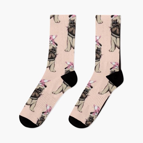 Item preview, Pug Dog Art Pugs puppy funny cute dogs in pink designed and sold by Coolstuff4you71.