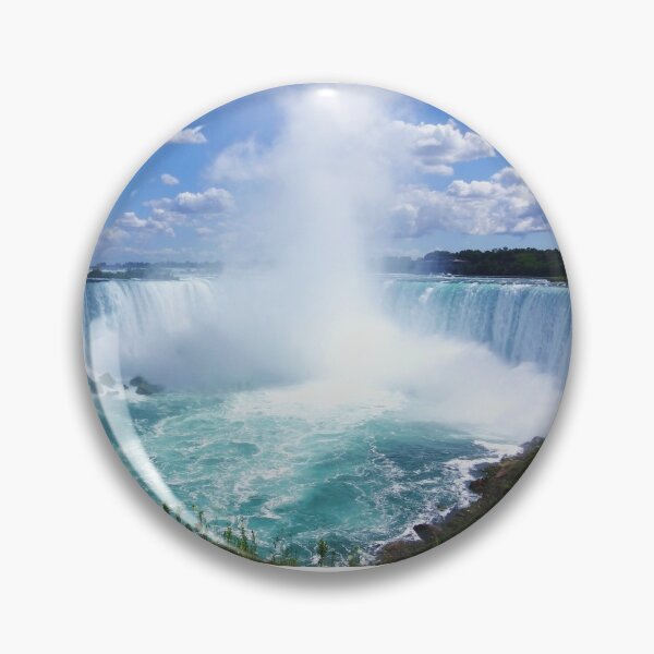 Item preview, The Horse Shoe Falls Waterfall Niagara Falls Canada Bright Sunny Day Beautiful Blue Aqua Color Photo Fine Art Print designed and sold by fineartprints1.