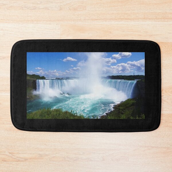 Item preview, The Horse Shoe Falls Waterfall Niagara Falls Canada Bright Sunny Day Beautiful Blue Aqua Color Photo Fine Art Print designed and sold by fineartprints1.