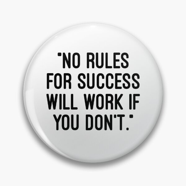 Item preview, No rules for success will work if you don't designed and sold by TheLifeInspired.