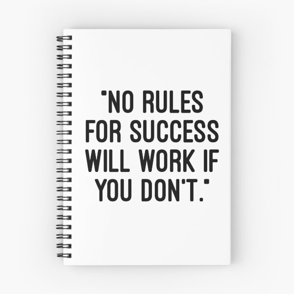 Item preview, No rules for success will work if you don't designed and sold by TheLifeInspired.