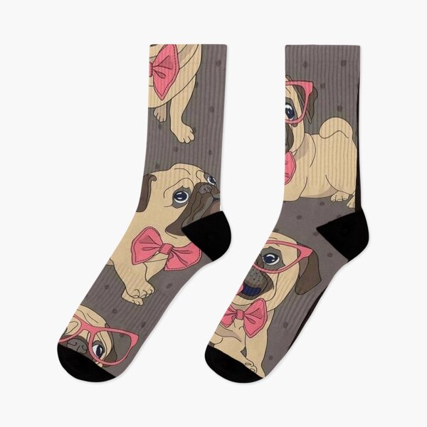 Item preview, Pug Dog Art Pugs puppy funny cute dogs with glasses designed and sold by Coolstuff4you71.