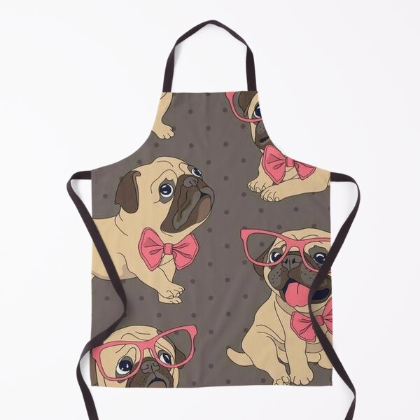 Item preview, Pug Dog Art Pugs puppy funny cute dogs with glasses designed and sold by Coolstuff4you71.