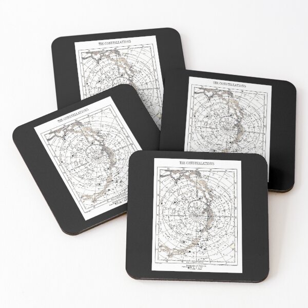 Item preview,  STAR CONSTELLATIONS : Vintage 1900 Galaxy Chart Map Print designed and sold by posterbobs.