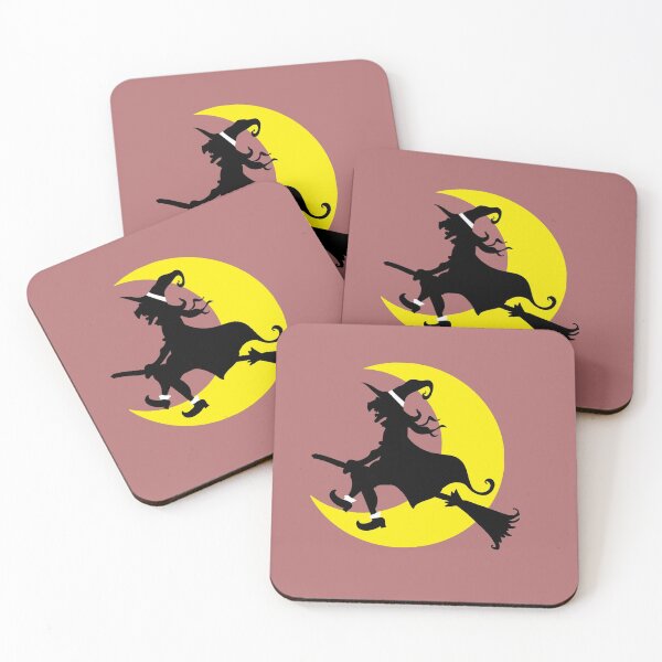 Item preview, Halloween Witch flying over crescent moon designed and sold by eevee135.