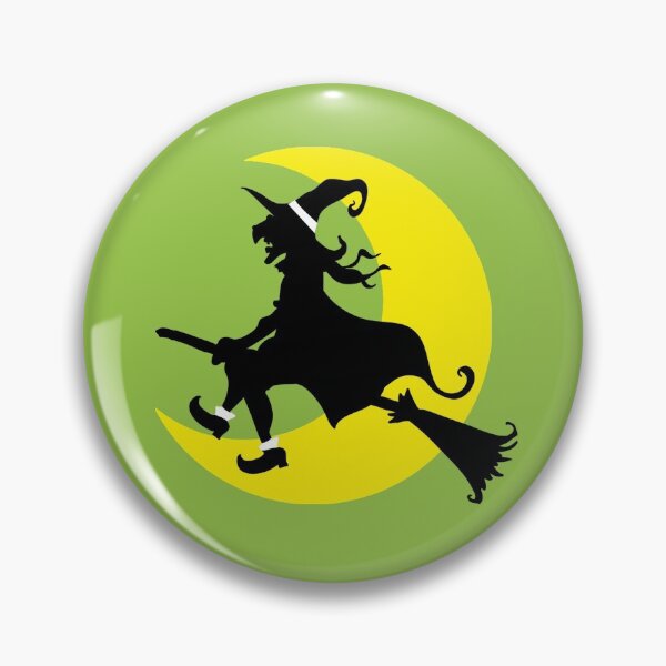 Item preview, Halloween Witch flying over crescent moon designed and sold by eevee135.