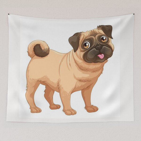 Item preview, Pug Dog Art Pugs puppy funny cute dogs  designed and sold by Coolstuff4you71.