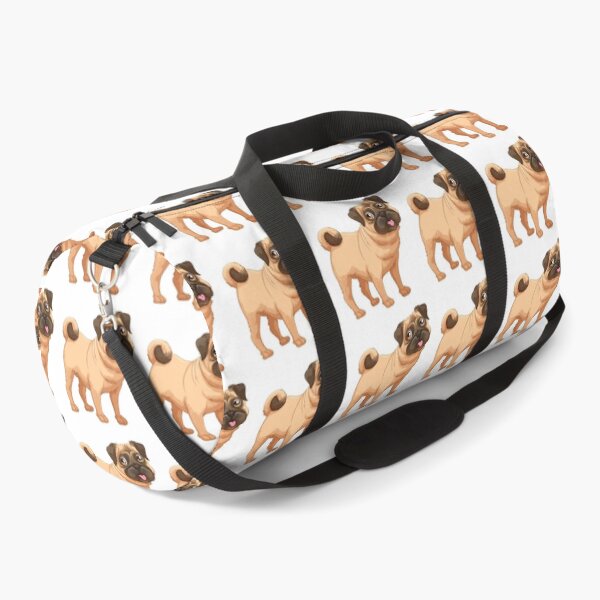 Pug Dog Art Pugs puppy funny cute dogs Duffle Bag