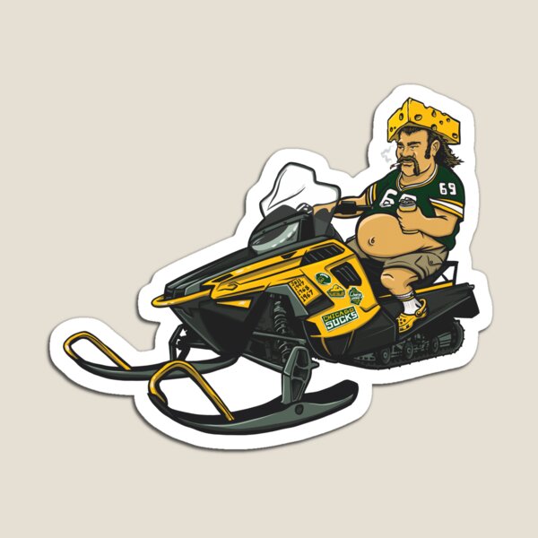 Green Bay Packers Cheesehead Design Magnet for Sale by Stayfrostybro