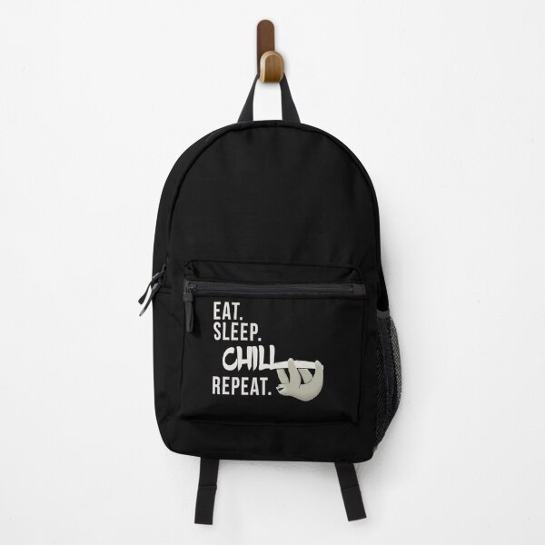Item preview, Eat Sleep Chill Repeat Chilling Sloth Silhouette designed and sold by Skizzenmonster.