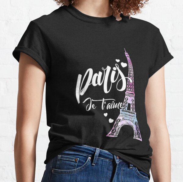 Paris Je T'aime Souvenir France Watercolor Art' Women's T-Shirt