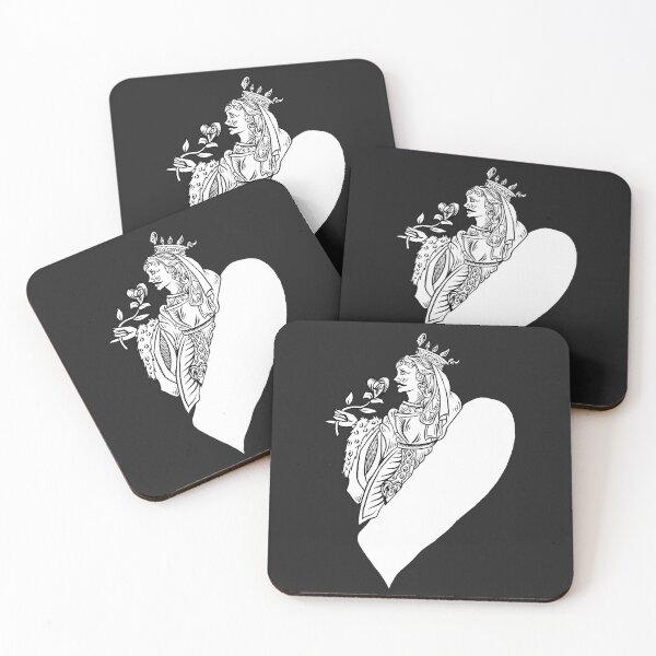 Item preview, Lady of the Hearts Black and White designed and sold by Nealoc.