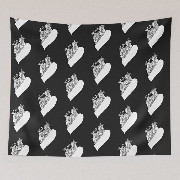 Item preview, Lady of the Hearts Black and White designed and sold by Nealoc.