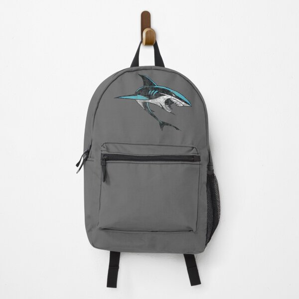 Item preview, Mean Shark in vintage grungy style designed and sold by Click-Tees.