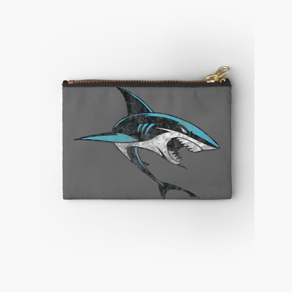 Item preview, Mean Shark in vintage grungy style designed and sold by Click-Tees.
