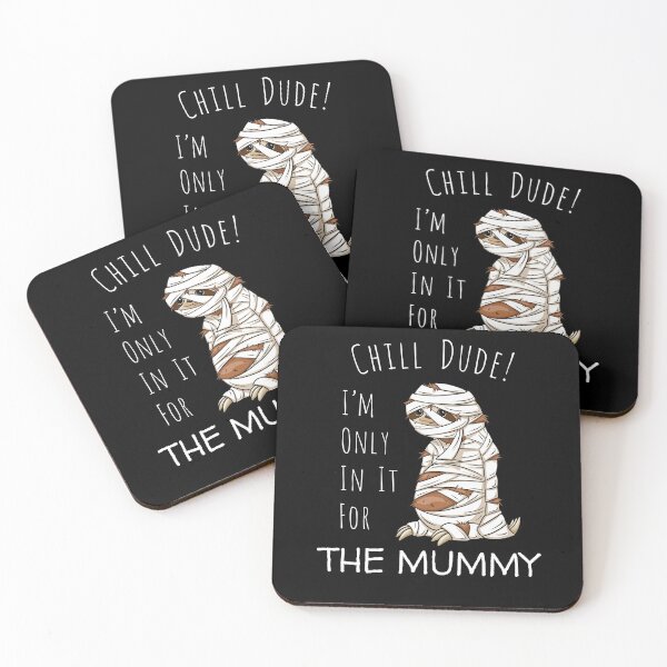 Item preview, Only In It For The Mummy Lazy Sloth Halloween Pun designed and sold by Skizzenmonster.