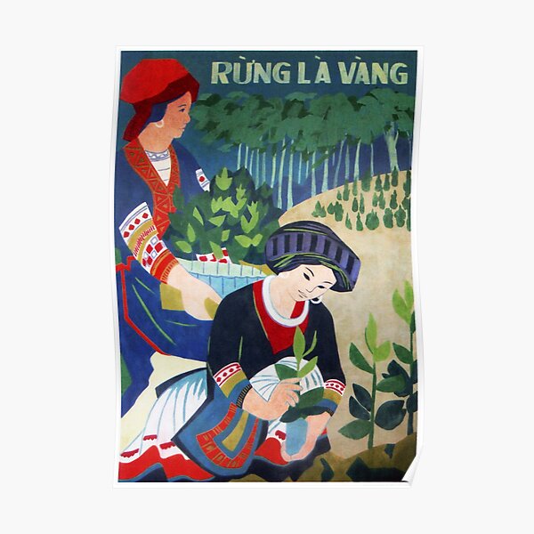 "Rung La Vang" Repeupler Réhabiliter les forêts Vietnam Wall Art Poster
