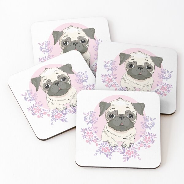 Item preview, Pug Dog Art Pugs puppy funny cute dogs  designed and sold by Coolstuff4you71.