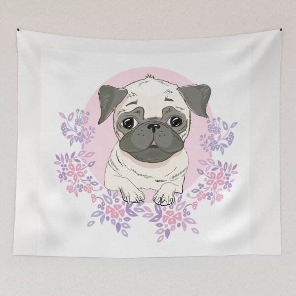 Item preview, Pug Dog Art Pugs puppy funny cute dogs  designed and sold by Coolstuff4you71.