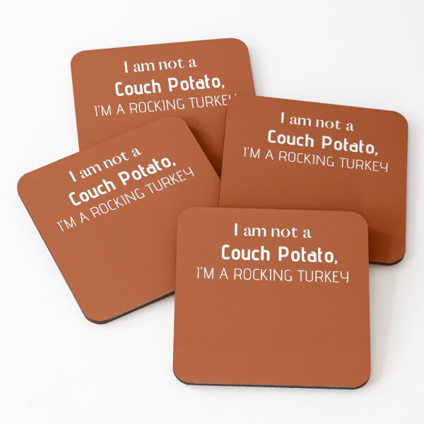 Item preview, I AM NOT A COACH POTATO I'M A ROCKY TURKEY designed and sold by THESRICHA65.