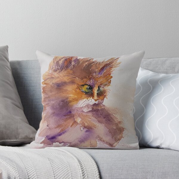 Item preview, Crazy For Cats watercolor painting designed and sold by Robin Liner.