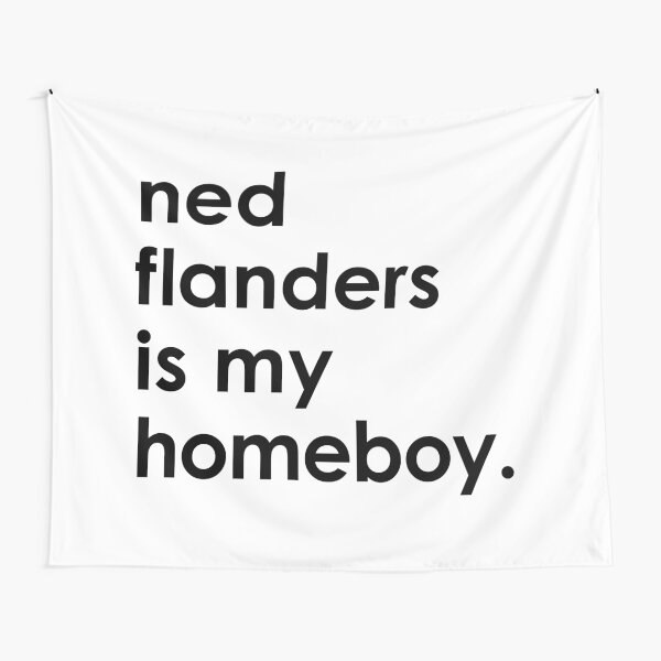 Ned Flanders es mi amigo. Tela decorativa