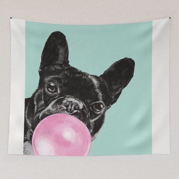 Item preview, Pug Dog Art Pugs puppy funny cute dogs with bubble gum designed and sold by Coolstuff4you71.