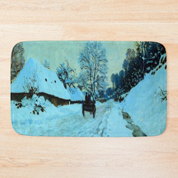Item preview, Cart on the Snow Covered Road with Saint Simeon Farm-Claude Monet designed and sold by LexBauer.