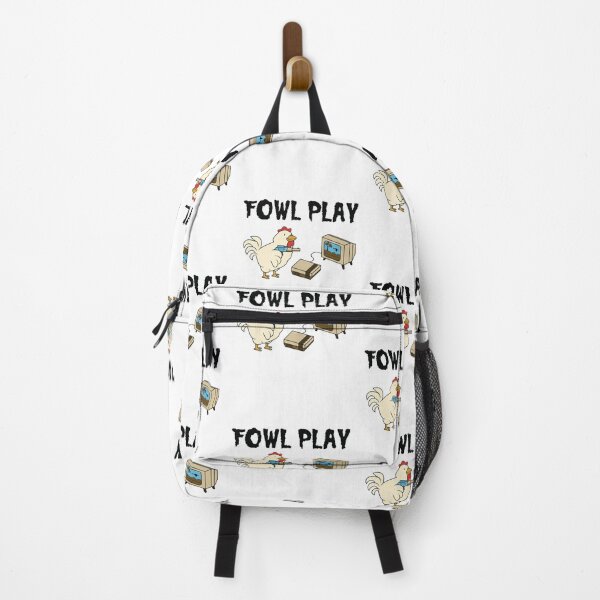 Item preview, Funny Clever Fowl Play Chicken Pun design designed and sold by jakehughes2015.