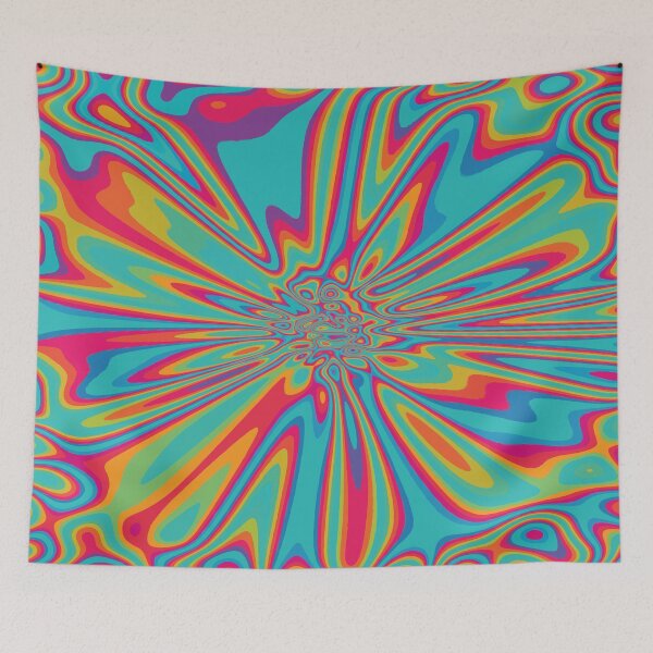 Item preview, trippy illusion colourful abstract art designed and sold by Aimen  Toor.